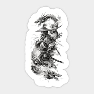 Samurai Warrior. Traditional Japanese. Sticker